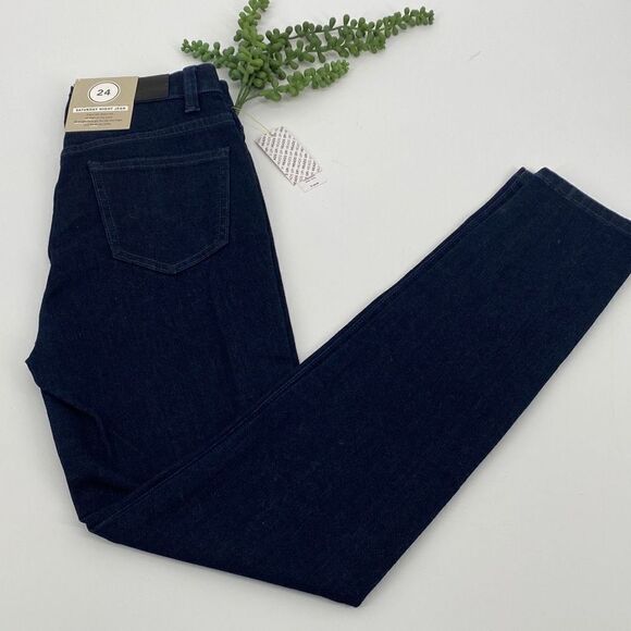 Kate Spade Saturday Night Slim Stretch Dark Wash Ankle Jeans 24 - Picture 4 of 13
